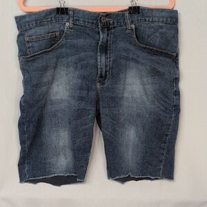 Men's Denim Cutoff Shorts - Blue